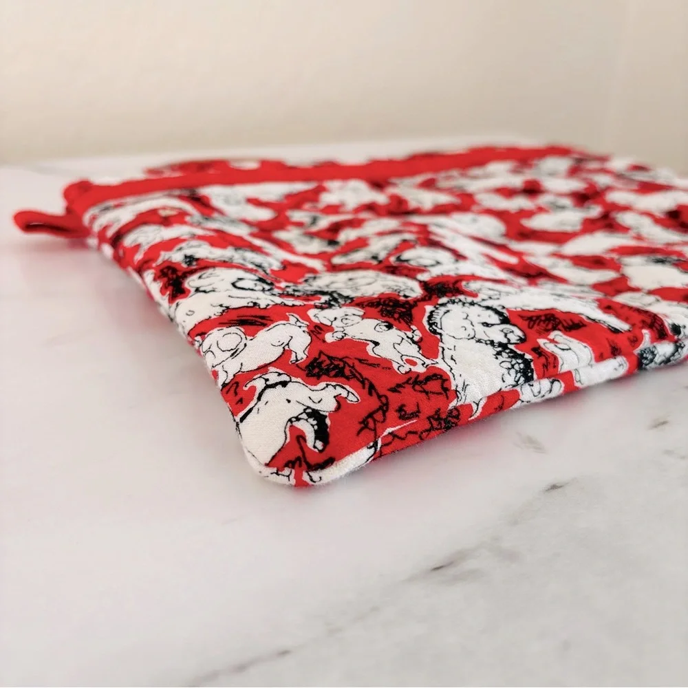 Carolina Herrera Neiman Marcus‎ Target Cosmetic Jewelry Pouch Dog Theme Zip